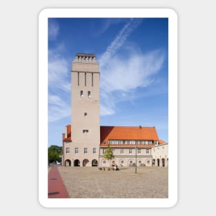 Water tower, town hall complex, Art Nouveau, Delmenhorst Sticker